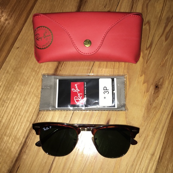 Ray-Ban Polarized Clubmaster Sunglasses - Picture 1 of 7